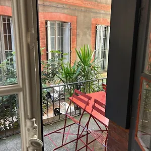 Le Toulousain 001 - Calme En Rez-de-chaussee Avec Terrasse - Hypercentre, Quartier Jeanne D'arc Appartement